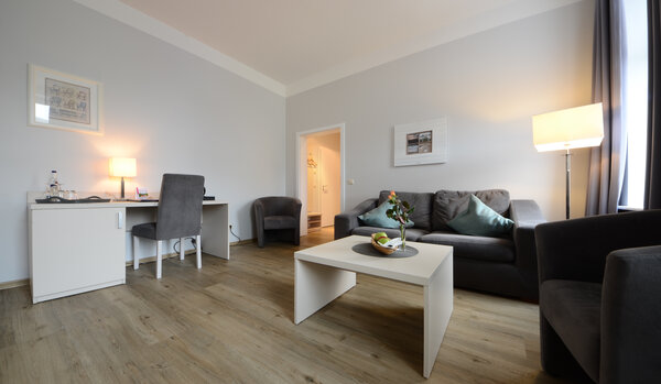 Wohnzimmer der Junior Suite in der Villa Kristina
